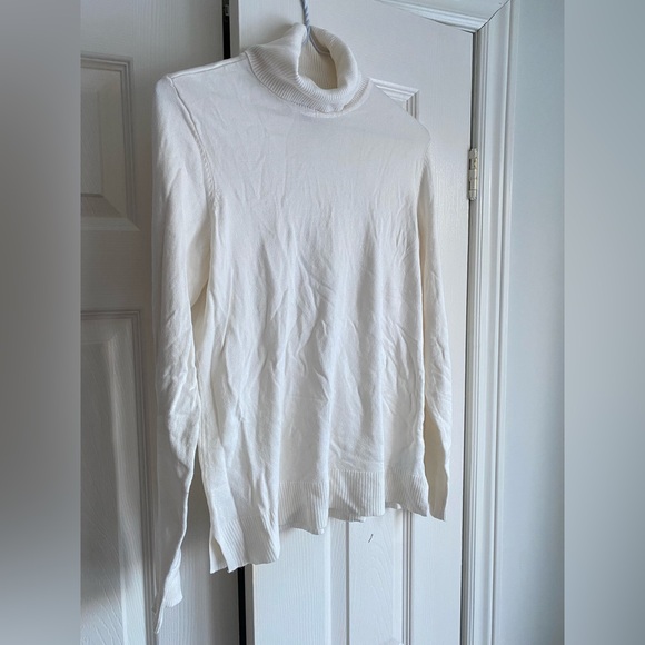Style & Co. Women's Cream light knit Turtleneck Sweater - Picture 5 of 8